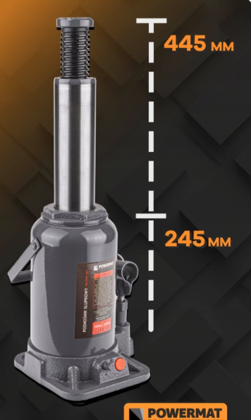 Hydraulický zdvihák 20 t – PM-PHS-20T, 245–445 mm