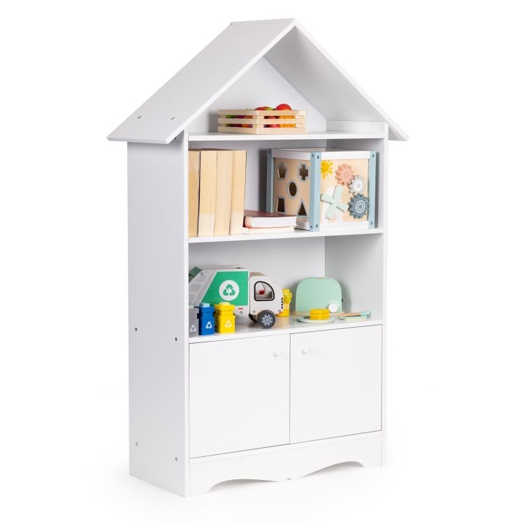 Шкаф във формата на къщичка за детски играчки Ecotoys