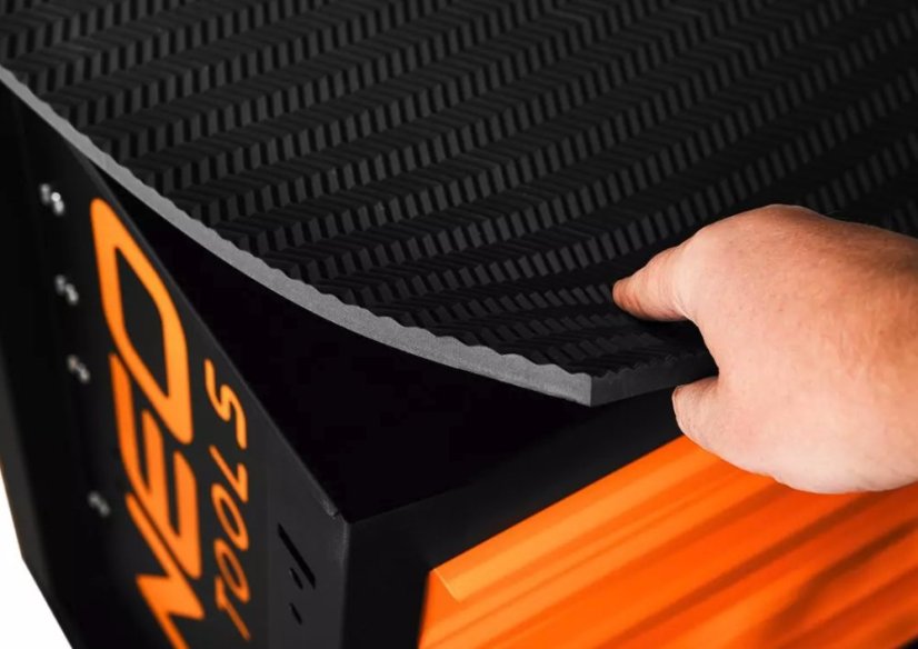 Skrinka na náradie NEO TOOLS s 5 zásuvkami a 117-dielnou sadou – profesionálny dielenský box