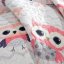 Ružovo biely obojstranný prehoz na detskú posteľ
