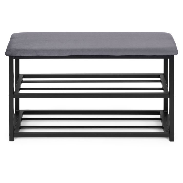 Scarpiera con sedile imbottito 80 cm