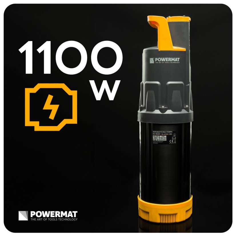Automatska potopna vodena pumpa 1100 W - 6000 l/h