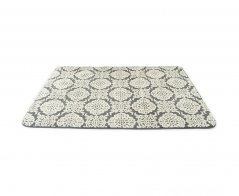 Кухненски килим сив с орнамент 140 x 200 cm
