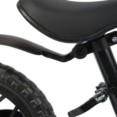 Bicicletă pentru copii KRUZZEL 12 cu curea de umăr - negru-roz