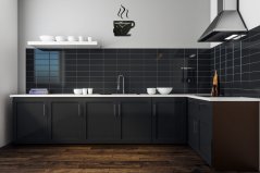 Orologio da cucina di design TIME FOR COFFEE