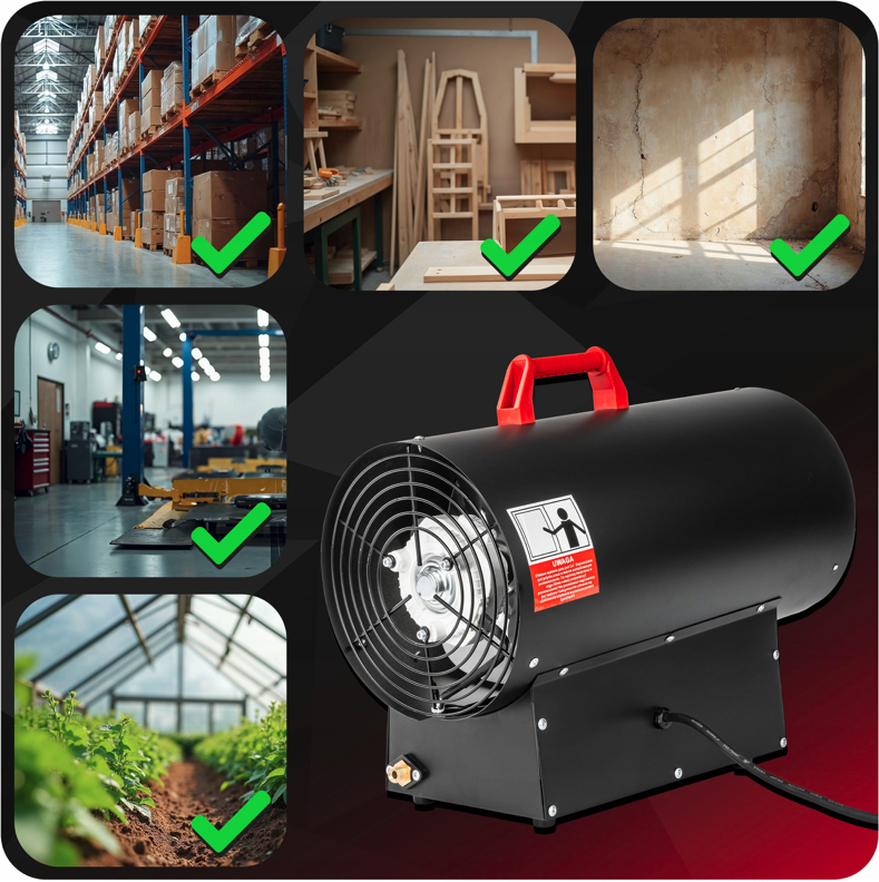 Výkonný plynový ohrievač 45kW RTNGG0118