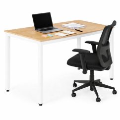 Univerzální pracovní a jídelní stůl 120 x 60 cm - 4-5 osob, světlý dub