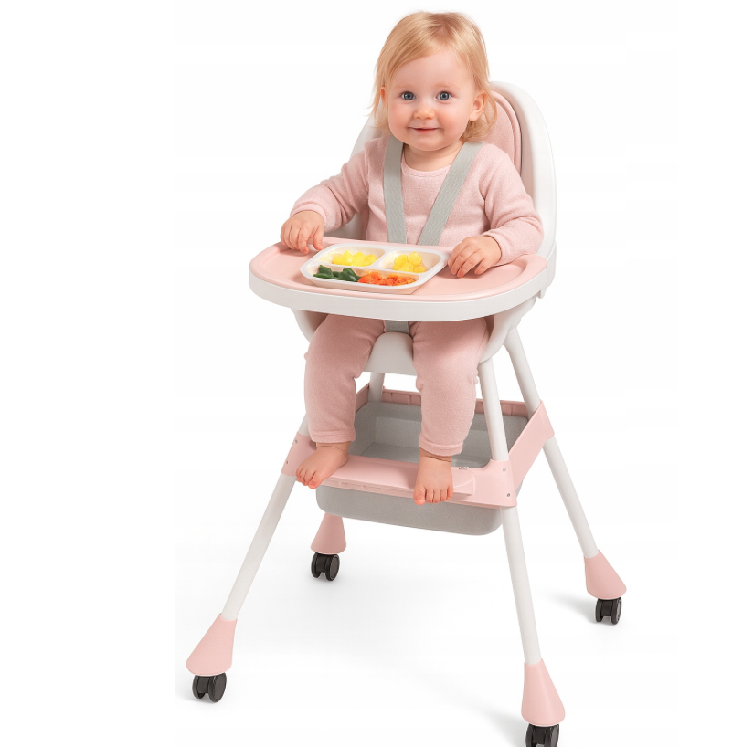 Praktická detská stolička na kŕmenie 3v1