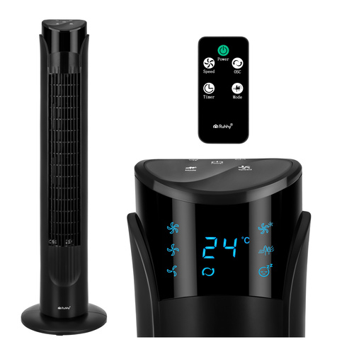 Stĺpový ventilátor – tichý, výkonný, s diaľkovým ovládaním | 45W, oscilácia, časovač
