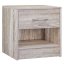 Măsuță de noptieră Kiel cu sertar și raft 41 × 39 × 28 cm - Culoare: Alb