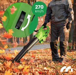 MALTEC MASTERBLOW3500W 3 az 1-ben elektromos kerti porszívó és levélfúvó aprítóval