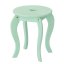 Detský toaletný stolík v mentolovej farbe