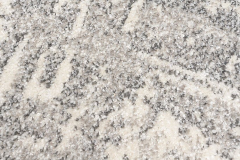 Covor de design crem cu model gri deschis