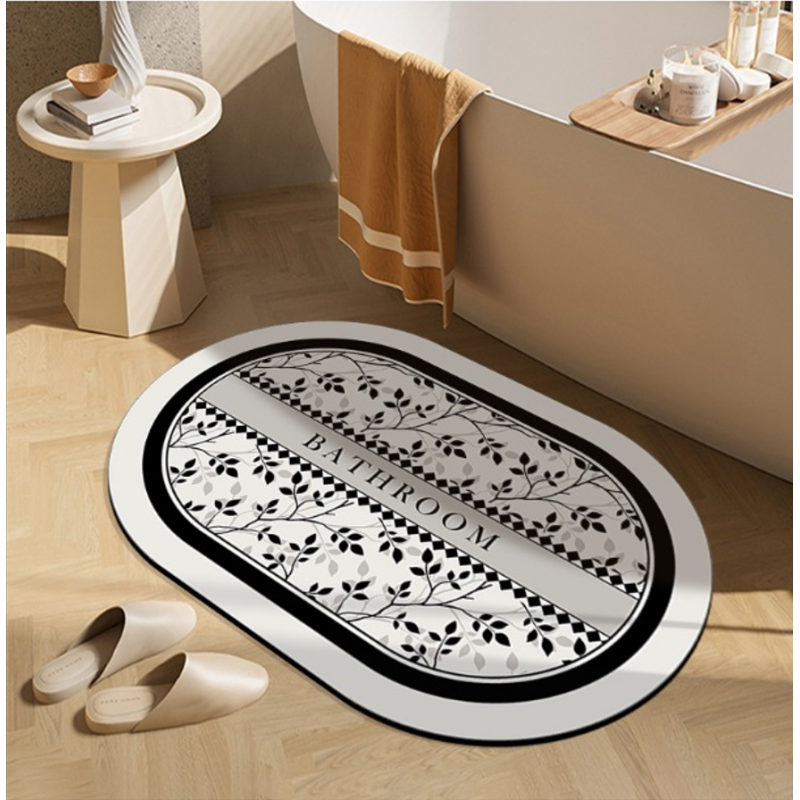 Tappeto da bagno, tappetino in stile vintage - 60 x 90 cm