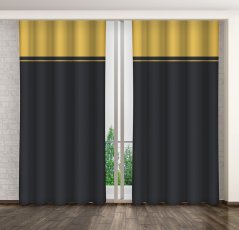 Szürke modern dekoratív függöny
