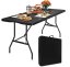 Masă de catering de grădină pliabilă 180 cm - negru Masă de catering de grădină pliabilă 180 cm - negru