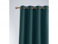 Benzinzöld gyűrűs sötétítő függöny 140 x 250 cm