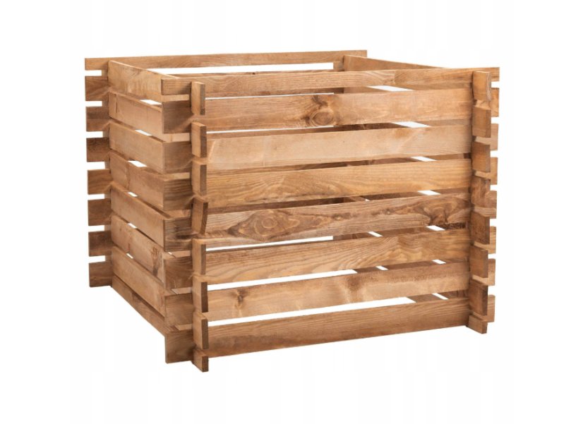 Compostiera in legno da giardino 640L