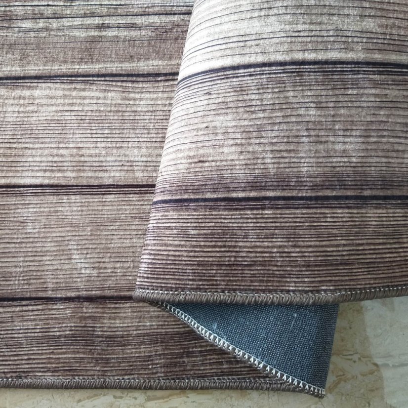 Élénk, színes szőnyeg levélmintával