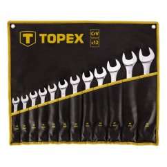 Ring-Maulschlüssel-Satz 12-teilig 35D758 TOPEX