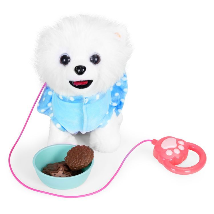 Interaktívny psík na vodítku – hračka pre deti s pohybmi, zvukmi a doplnkami
