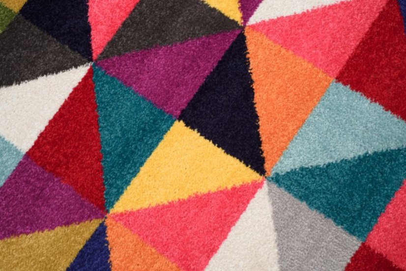 Farebný koberec s geometrickým vzorom Salsa