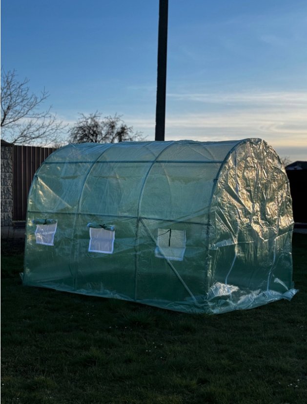 Zosilnený záhradný fóliovník PRÉMIUM 2 x 3 m + DARČEK