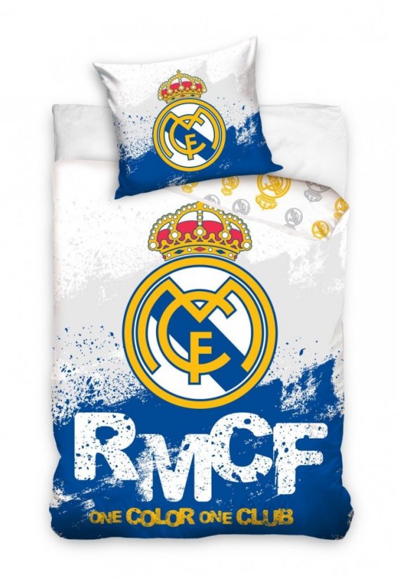Real Madrid dětské povlečení bílé barvy