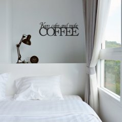 Nápis na stenu do kuchyne Coffee 20 x 60 cm