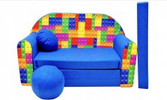 Gyermek kanapéágy 98 x 170 cm Lego