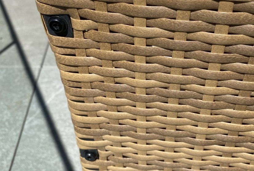 Ratanová sedacia súprava v hnedej farbe