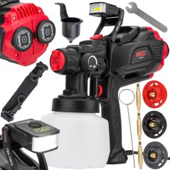 Elektrická stříkací pistole HVLP 650 W s LED osvětlením