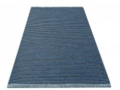 Modrý protišmykový koberec vhodný do predsiene