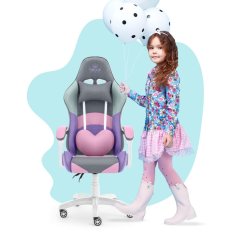 Kinderspielstuhl Rainbow lila-grau