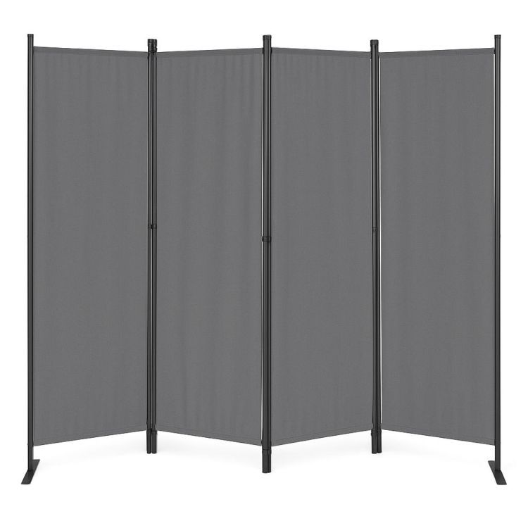 Záhradný 4-panelový skladací paraván proti vetru a slnku - 167 x 216 cm