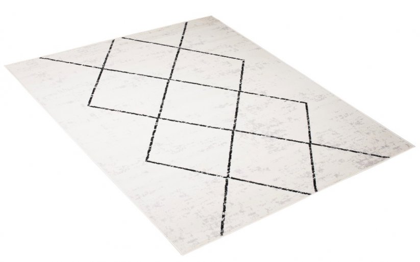 Egyszerű fekete mintás szőnyeg
