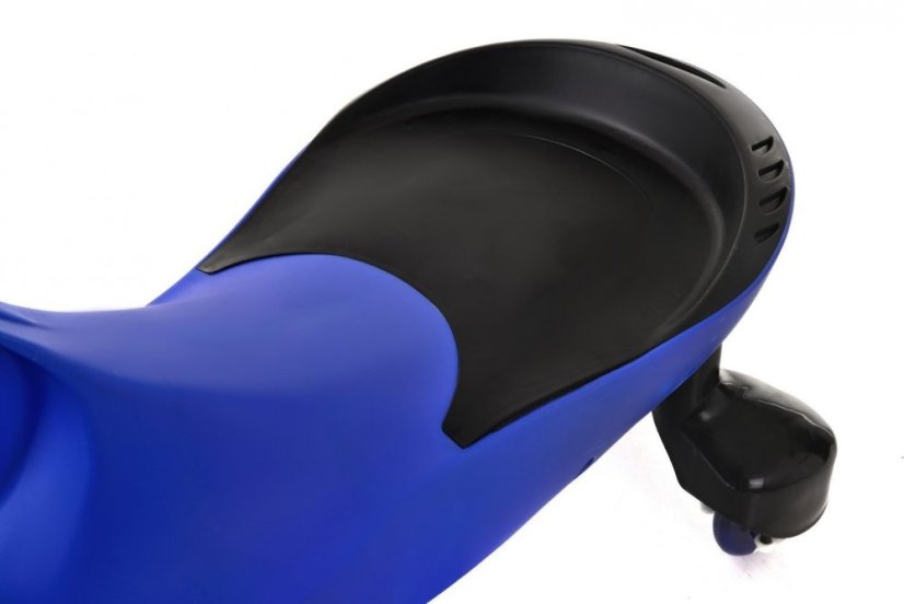 Kék színű gravitációs futóbicikli