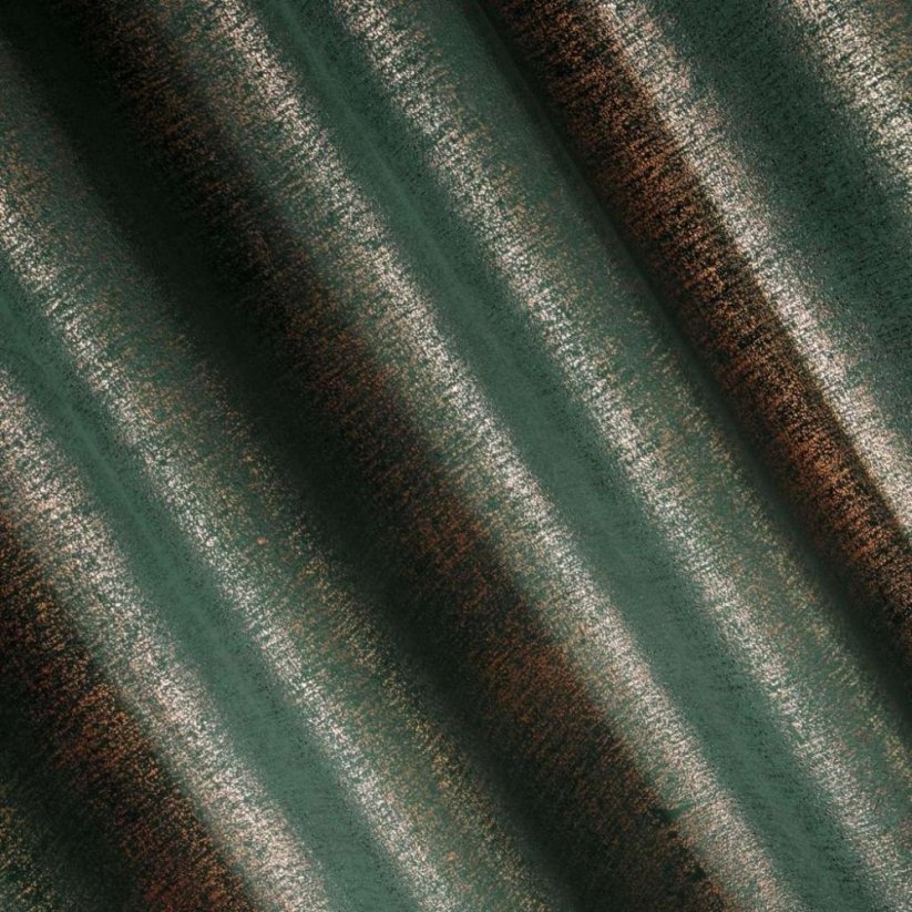 Jednofarebný dekoračný záves zelenej farby 140 x 250 cm