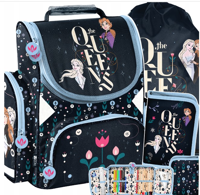 3-dielny školský set pre dievčatá s obľúbeným motívom FROZEN