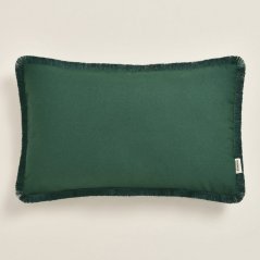 Zöld párnahuzat BOCA CHICA bojtokkal 30 x 50 cm 