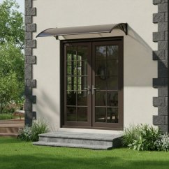 Polikarbonatna streha nad vhodnimi vrati - dim