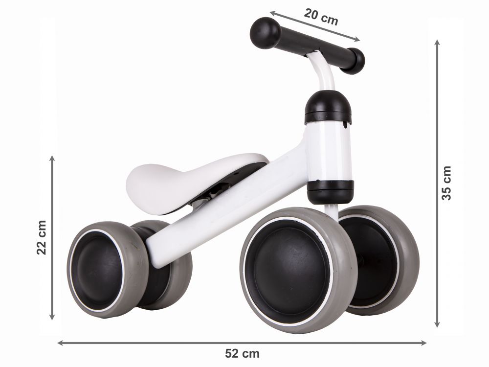 Bicicleta pentru copii în alb ECOTOYS