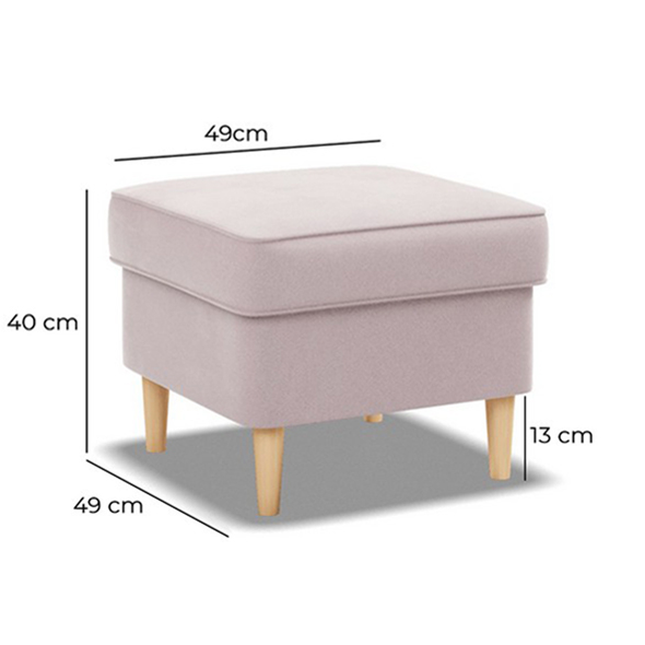 Taburet roz elegant și confortabil