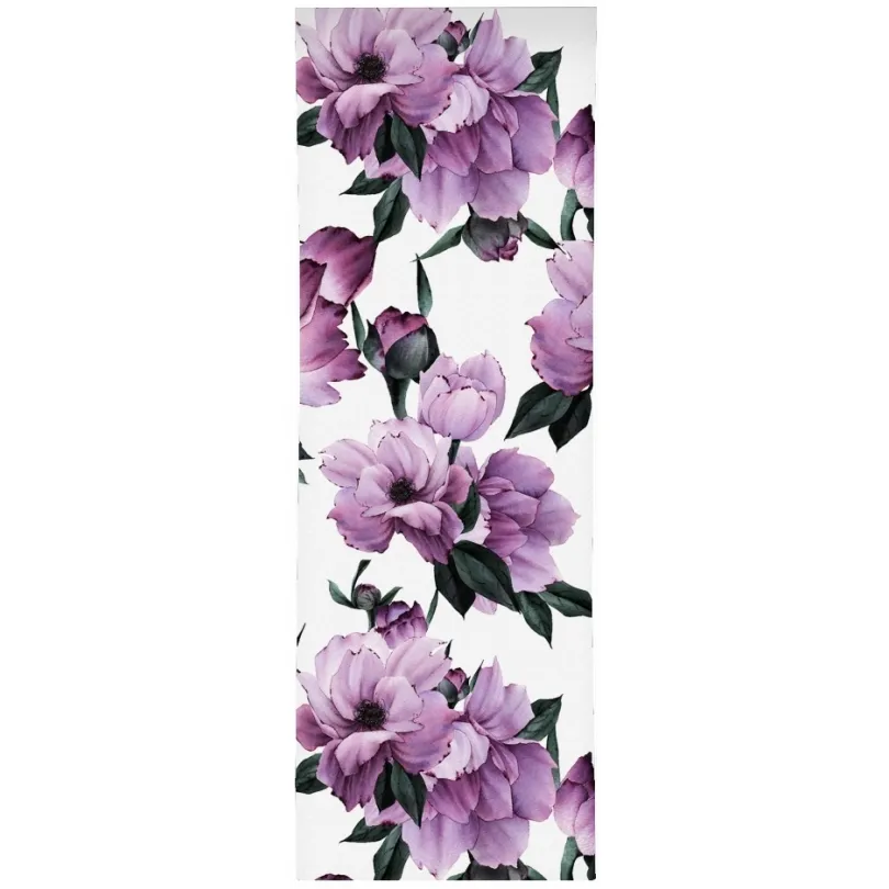 Perdea panou cu flori îndrăznețe violet Lățime: 75 cm | Lungime: 250 cm