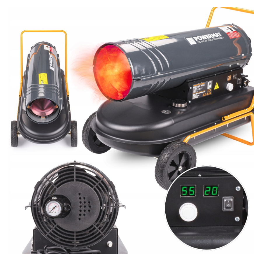 Olejový ohrievač PM-NAG-40SN 40 kW s prietokom 820 m³/h