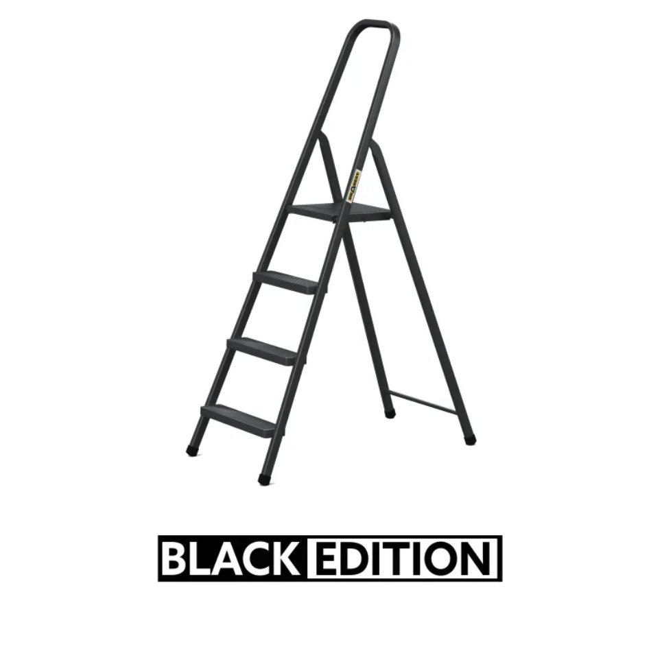 Čiernyoceľovýrebríksnosnosťou125kg4-stupňový