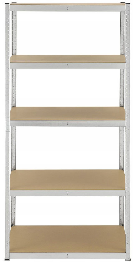 DomTextilu Stabilnýkovovýregáls5policami222x90x40cm 70641