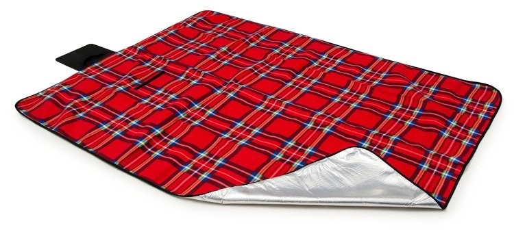 Kostkovaná pikniková deka červené barvy Šířka: 150 cm | Délka: 180 cm