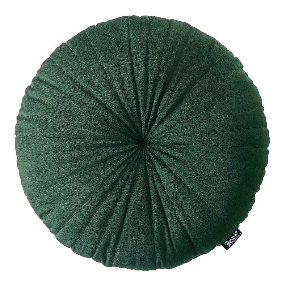 Rustikálnyzelenýdekoratívnyokrúhlyvankúš45cm54005