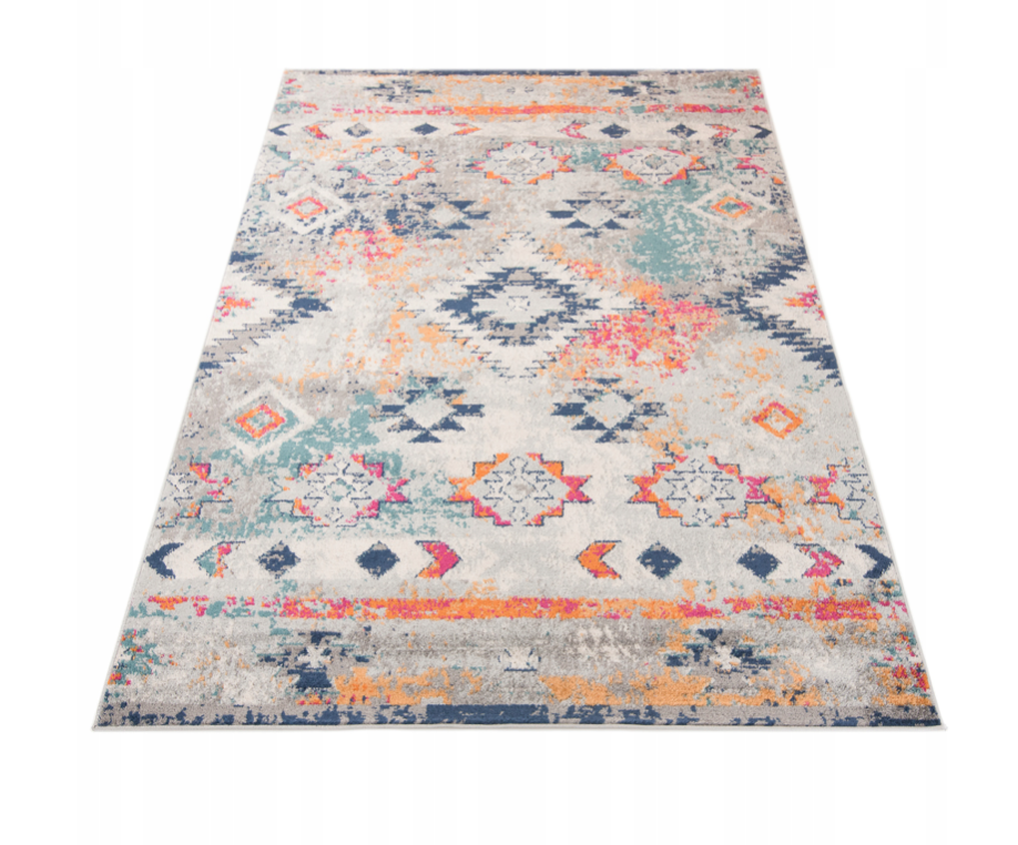 Covor de designer cu modele aztece DENVER Lățime: 120 cm | Lungime: 170 cm